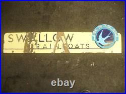 Enamel sign, vintage birmingham factory sign 3 foot long worldwide post