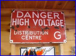 Enamel sign, vintage sign worldwide post, danger sign WORLDWIDE SHIPPING