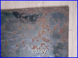 Engines Must Not Pass This Notice- Vintage Enamel Railway Station Sign- Antique