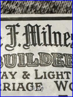 Extremely Rare Vintage George F. Milnes&co Ltd Birkenhead England Enamel Sign