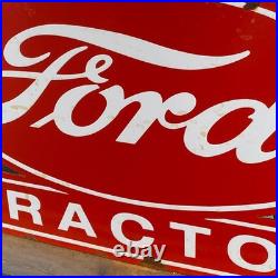 FORD Enamel Sign 18.1x11.4 (46x29cm) Retro Vintage Farm Tractor Porcelain Decor FORD Enamel Sign 18.1x11.4 (46x29cm) Retro Vintage Farm Tractor Porcelain Decor