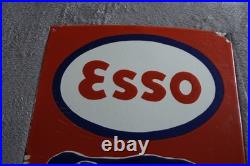 Fantastic Vintage collectable Esso Elephant Kerosene Tin/Enamel Sign 58.5cm x 30