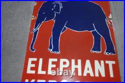 Fantastic Vintage collectable Esso Elephant Kerosene Tin/Enamel Sign 58.5cm x 30