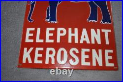 Fantastic Vintage collectable Esso Elephant Kerosene Tin/Enamel Sign 58.5cm x 30