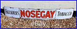 Faukners Nosegay Tobacco enamel sign advertising garage mancave vintage retro in