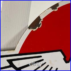Flying A Enamel Sign 50x30cm (19.7x11.8) Rare Gas Station Vintage Iron Sign