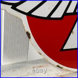 Flying A Enamel Sign 50x30cm (19.7x11.8) Rare Gas Station Vintage Iron Sign