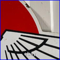Flying A Enamel Sign 50x30cm (19.7x11.8) Rare Gas Station Vintage Iron Sign