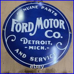 Ford Motor Co. Porcelain Enamel Sign 29 X 29 Inches