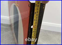 French Butane Propane Totalgaz Enamel Double Sided Wall Sign 1970s