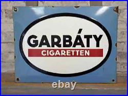 GARBÁTY CIGARETTEN Enamel Sign 15.7x11.8 (40x30cm) Old Vintage Advertising Sign GARBÁTY CIGARETTEN Enamel Sign 15.7x11.8 (40x30cm) Old Vintage Advertising Sign