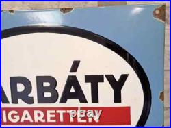 GARBÁTY CIGARETTEN Enamel Sign 15.7x11.8 (40x30cm) Old Vintage Advertising Sign GARBÁTY CIGARETTEN Enamel Sign 15.7x11.8 (40x30cm) Old Vintage Advertising Sign