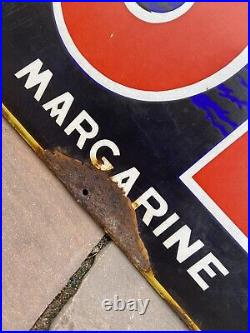 GENUINE Vintage Enamel Sign SOLO Margarine Sign Advertising Original Retro