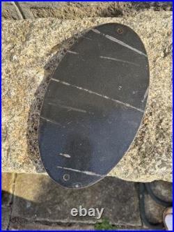 GRIZZLY GASOLINE USA Enamel Sign /Vintage Garage-Man Cave -American Classic car