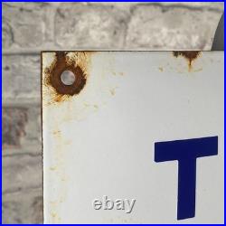 GULF Enamel Sign 19.7x15.7 (50x40cm) Nice Rare Gasoline Vintage Wall Decoration