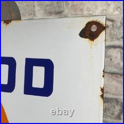 GULF Enamel Sign 19.7x15.7 (50x40cm) Nice Rare Gasoline Vintage Wall Decoration