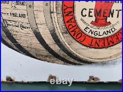 Genuine Original Enamel Sign Gillingham Portland Cement Stainton & Hulme Kent