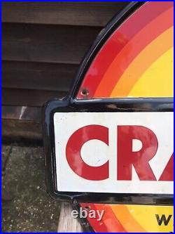 Genuine Vintage Craven A Enamel Sign 24 X 22