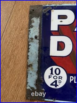 Genuine, Vintage, Double Sided'Park Drive' Enamel Advertising Sign