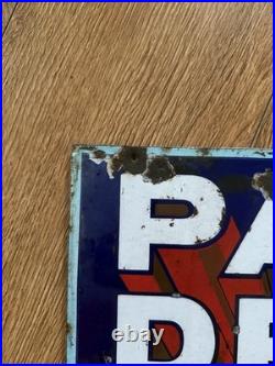 Genuine, Vintage, Double Sided'Park Drive' Enamel Advertising Sign