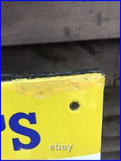 Genuine Vintage Duckhams 20-50 Motor Oil Thermometer Enamel Sign 36 x 13