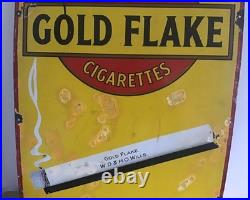 Genuine, Vintage'Will's Gold Flake Cigarettes' Enamel Advertising Sign