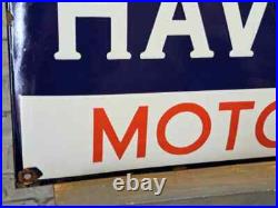 HAVOLINE Enamel Sign 23.6x15.7 (60x40cm) Vintage Motor Oil Mechanic Garage Sign