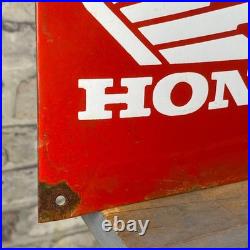 HONDA Enamel Sign 23.6x7.9 (60x20cm) Unique Vintage Retro Service Metal Signage HONDA Enamel Sign 23.6x7.9 (60x20cm) Unique Vintage Retro Service Metal Signage