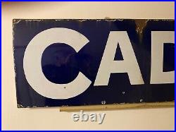 HUGE vintage enamel CADBURY'S advertising signs 2190mm x 425mm