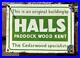 Halls_Paddock_Wood_Kent_Vintage_Enamel_Advertising_Plaque_Porcelain_Sign_01_amo