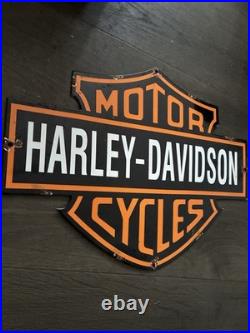 Harley-Davidson Motorcycles Vintage Style Porcelain enamel Garage Sign 20 X 14
