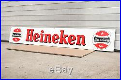 Heineken Bier Emailschild XXL 197 cm Enamel Sign Board Langcat Vintage 60er