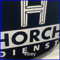 Horch Enamel Sign 56x40cm (22x15.7) Rare Vintage Porcelain Garage Wall Sign