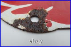 Huge Vintage Enamel Pegusus Mobiloil Sign