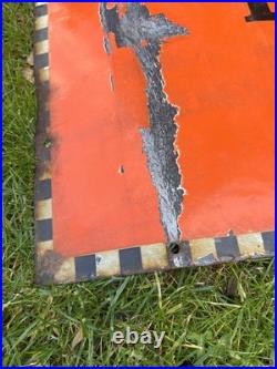 Huge Vintage Original Brooke Bond Tea Enamel Advertising Shop Display Sign