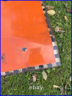 Huge Vintage Original Brooke Bond Tea Enamel Advertising Shop Display Sign