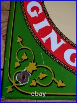 Huntley & Palmer Ginger Nuts Enamel Sign Vintage Style Metal Biscuit Shop Advert