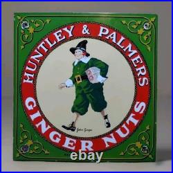 Huntley & Palmer Ginger Nuts Enamel Sign Vintage Style Metal Biscuit Shop Advert