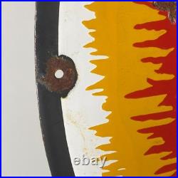 Husky Gasoline Enamel Sign Ø 50cm (19.7) Unique Vintage Gas Station Signage