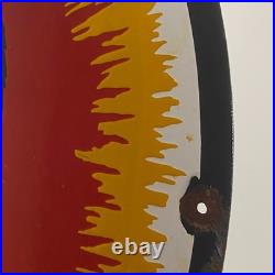 Husky Gasoline Enamel Sign Ø 50cm (19.7) Unique Vintage Gas Station Signage