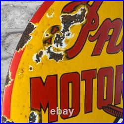INDIAN Enamel Sign ø 19.7 (50cm) Nice Retro Motorcycle Dealership Vintage Decor INDIAN Enamel Sign ø 19.7 (50cm) Nice Retro Motorcycle Dealership Vintage Decor