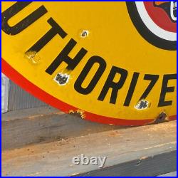 INDIAN Enamel Sign ø 19.7 (50cm) Nice Retro Motorcycle Dealership Vintage Decor INDIAN Enamel Sign ø 19.7 (50cm) Nice Retro Motorcycle Dealership Vintage Decor
