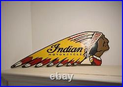 Indian Motorcycles Original vintage enamel sign