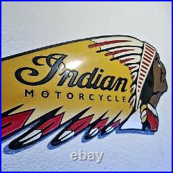 Indian Motorcycles Original vintage enamel sign