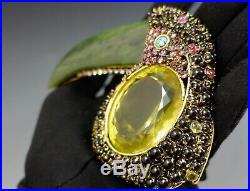 Iradj Moini Fashion Jewellery Vintage Toucan Bird Brooch Signed
