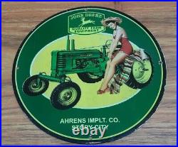 John Deere Tractors and Farm Equipment Vintage porcelain enamel sign