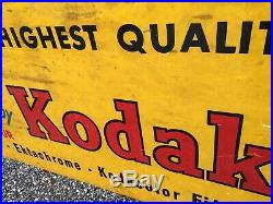 KODAK VINTAGE SIGN CAMERA Enamel Kodachrome Ektachrome Kodacolor Mid Century #2