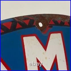 Kalamalka Enamel Sign Ø 50cm (19.7) Big Vintage Gasoline Station Decoration