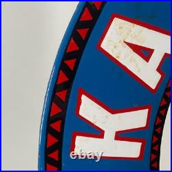 Kalamalka Enamel Sign Ø 50cm (19.7) Big Vintage Gasoline Station Decoration