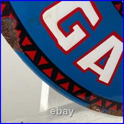 Kalamalka Enamel Sign Ø 50cm (19.7) Big Vintage Gasoline Station Decoration